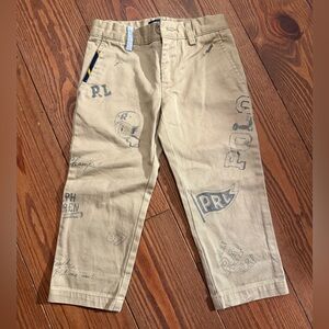 Polo by Ralph Lauren Kids Tan Graphic Pants